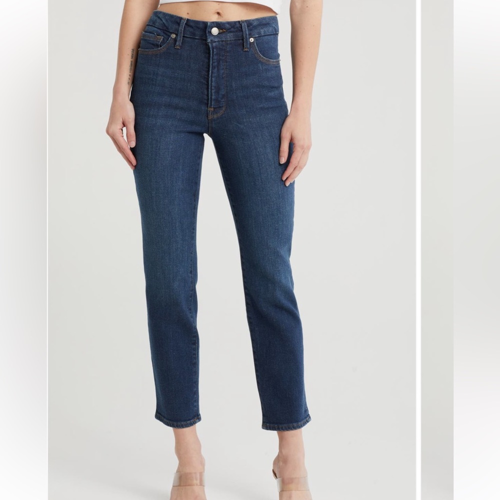 Good American Good Classic Slim-Straight Jeans